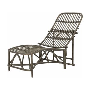 Chaise longue de jardin en rotin marron 185 cm Dione - Bloomingville - Publicité