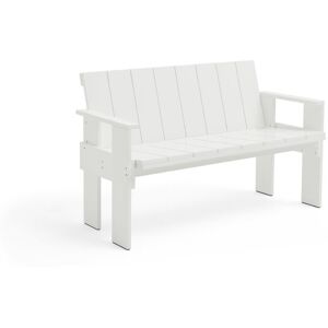 Banc d'extérieur en pin laqué blanc Crate - Hay - Publicité