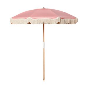 Parasol rose à franges blanches 200 cm Pablo - Courant Sauvage - Publicité