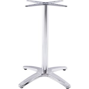 ALTEREGO Pied de table 'CHIKO' 75 en métal chromé pour intérieur et extérieur