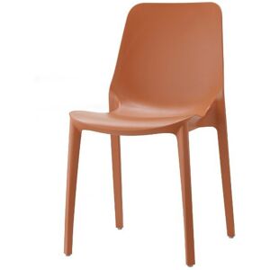 Scab design 2 chaises design Ginevra pour interieur ou exterieur - Scab Marron