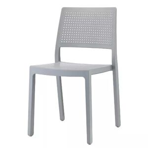 Scab design 2 chaises design EMI pour interieur ou exterieur - Scab Gris clair