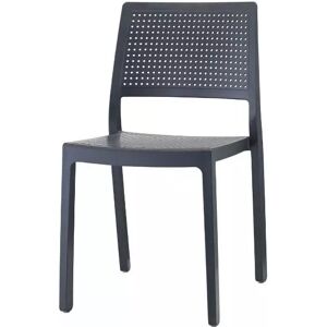 Scab design 2 chaises design EMI pour interieur ou exterieur - Scab Anthracite