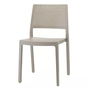 Scab design 2 chaises design EMI pour interieur ou exterieur - Scab Taupe