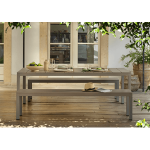 TABLE DE JARDIN FIXE EN ALUMINIUM RIO