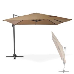 Dema Parasol déporté Verona - 3 x 3 m - Kaki