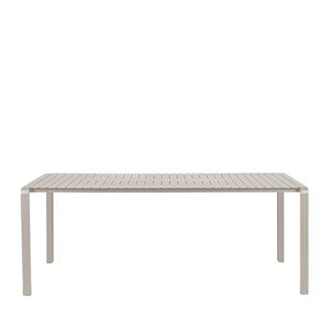 Zuiver Vondel - Table de jardin en métal 214x97cm - Couleur - Beige