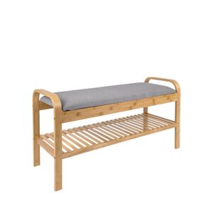 Leitmotiv Arch - Banc en bois et tissu - Couleur - Gris