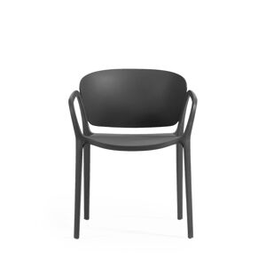Kave Home Ania - Lot de 4 chaises de jardin - Couleur - Noir