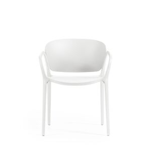 Kave Home Ania - Lot de 4 chaises de jardin - Couleur - Blanc