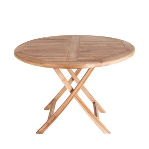 House Nordic Oviedo - Table à manger de jardin ø100cm en teck - Couleur - Bois clair