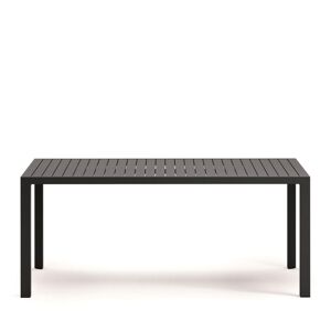 Kave Home Culip - Table à manger de jardin en aluminium 180cm - Couleur - Gris