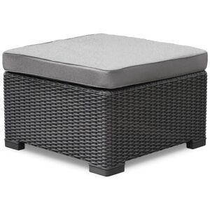 Allibert California pouf de jardin graphite - 68 x 68 x 35 - Publicité