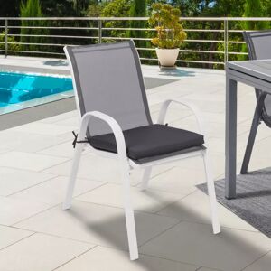 IDMarket Galettes de chaise 40x40cm gris anthracite