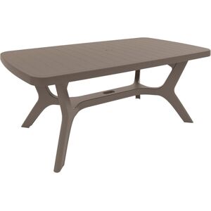 ALLIBERT BALTIMORE Table de jardin, 177 x 100 x 71 cm, cappuccino 17202808 - Publicité