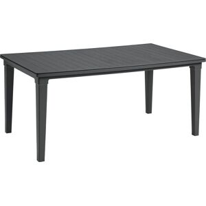 ALLIBERT FUTURA Table de jardin, 165 x 95 x 75 cm, graphite 17197868