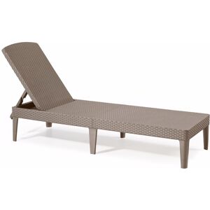 ALLIBERT JAIPUR Chaise longue, 187 x 58 x 29 cm, cappuccino 17205843 - Publicité