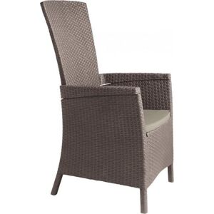 ALLIBERT VERMONT Chaise de terrasse reglable, 64 x 68 x 107 cm, cappuccino/beige 17201675