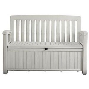 KETER PATIO BENCH 227L Banc de rangement 138,6 x 63,5 x 88 cm, blanc 17202690 - Publicité