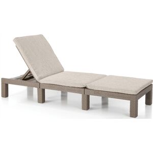 KETER DAYTONA DELUXE Chaise longue, 195 x 65 x 25,5 cm, cappuccino 17211632 - Publicité