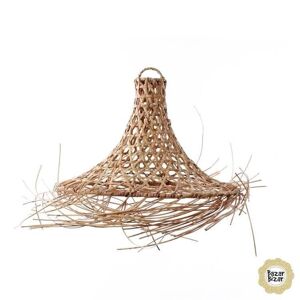 Bazar Bizar Accessoire luminaire Bazar Bizar THE MYKONOS-Abat-jour en Rotin Ø40cm Beige