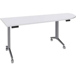 Simmob Table 200x80 Cm Angle Droit Blanc/pied Alu - Publicité