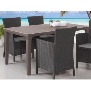 Mobistoxx Table de jardin rectangulaire GENIUS 165 cm cappuccino