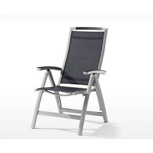 Sieger Chaise de Jardin Alu Pliable 6 Positions Trento Gris Graphite (lot de 6) - Publicité