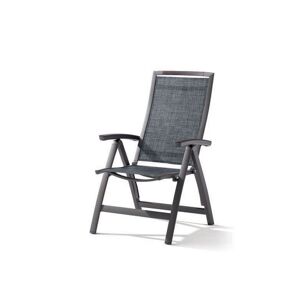 Sieger Chaise de Jardin Alu Pliable 6 Positions Trento Gris Anthracite (lot de 6) - Publicité