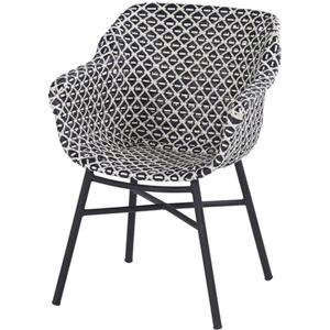 Fauteuil de jardin en aluminium et résine tressée Delphine Dining