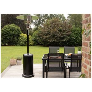 Wilsa Parasol chauffant gaz en acier galvanisé noir - h. 221 cm - Publicité