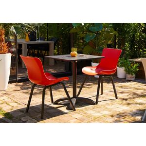 Table de Jardin Pliable en Aluminium et HPL Sophie Bistro 68 x 68 cm