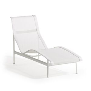 KNOLL chaise longue 1966 Contour Collection Richard Schultz (Blanc - aluminium et polyester)