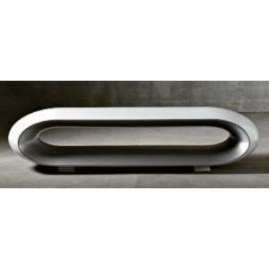 SERRALUNGA banc LOOP (Blanc-Argent - PP laque metalise)