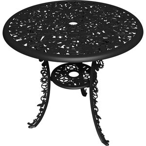 SELETTI table ronde INDUSTRY GARDEN (Noir - Aluminium)