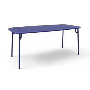 PETITE FRITURE table rectangulaire pour exterieur WEEK-END 180x85 cm (Bleu - Aluminium verni par poudre epoxy)