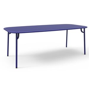 PETITE FRITURE table rectangulaire pour exterieur WEEK-END 220x85 cm (Bleu - Aluminium verni par poudre epoxy)