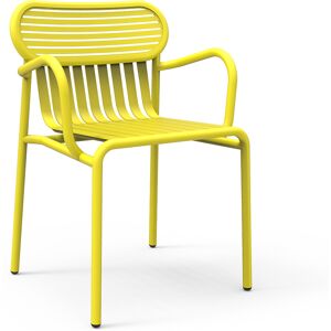 PETITE FRITURE set de 2 chaises avec accoudoirs pour exterieur WEEK-END (Jaune - Aluminium verni par poudre epoxy)