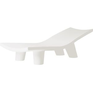 SLIDE chaise longue pour exterieur LOW LITA LOUNGE (Blanc lait - Polyethylene)