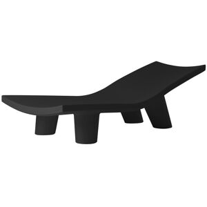 SLIDE chaise longue pour exterieur LOW LITA LOUNGE (Noir - Polyethylene)