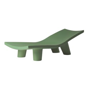 SLIDE chaise longue pour exterieur LOW LITA LOUNGE (Vert mauve - Polyethylene)