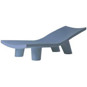 SLIDE chaise longue pour exterieur LOW LITA LOUNGE (Bleu poudre - Polyethylene)