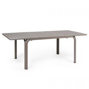 NARDI OUTDOOR NARDI table pour extérieur ALLORO 140 EXTENSIBLE GARDEN COLLECTION (Gris tourterelle - Plateau en DurelTOP / Pieds en aluminium verni)