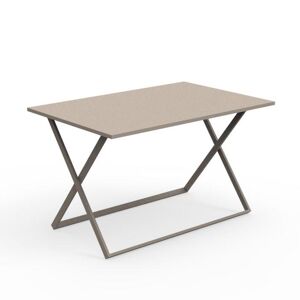 TALENTI table pliante 120x80 cm d'extérieur QUEEN Collection PiùTrentanove (Dove - Aluminium verni) - Publicité