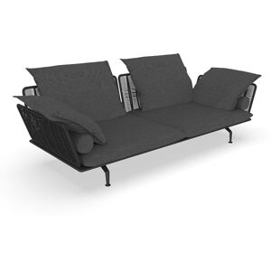 TALENTI canapé à 3 places d'extérieur CRUISE ALU Collection Icon (Graphite / Dark grey - Tissu et aluminium peint) - Publicité