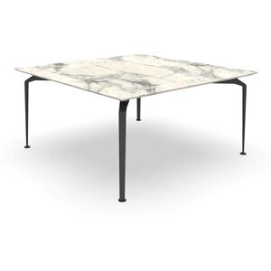 TALENTI table d'extérieur ronde 150 x 150 cm CRUISE ALU Collection Icon (Graphite - Grès Calacatta, aluminium peint)