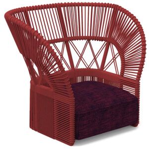 TALENTI fauteuil d'exterieur CLIFF DECO Collection Icon (Red / Outmap plum - Tissu et corde synthetique)