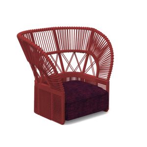 TALENTI fauteuil d'extérieur CLIFF DECO Collection Icon (Red / Outmap plum - Tissu et corde synthétique)