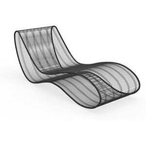 TALENTI bain de soleil chaise longue d'exterieur BREEZ Collection Premium (Graphite - Acier verni)