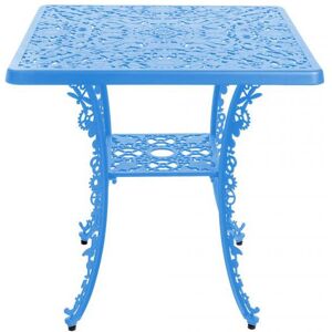 SELETTI table carré INDUSTRY GARDEN (Sky bleue - Aluminium)